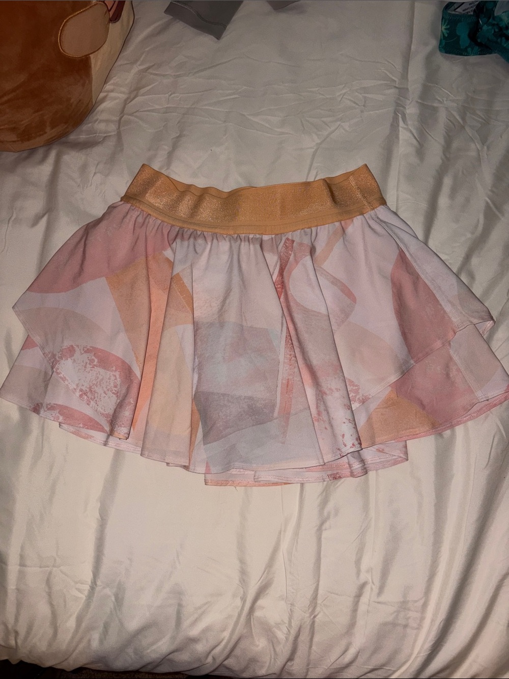 Lululemon Peach-Pink Layered Skirt